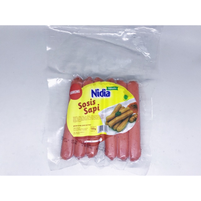 

Nidia Sosis Sapi 150gr