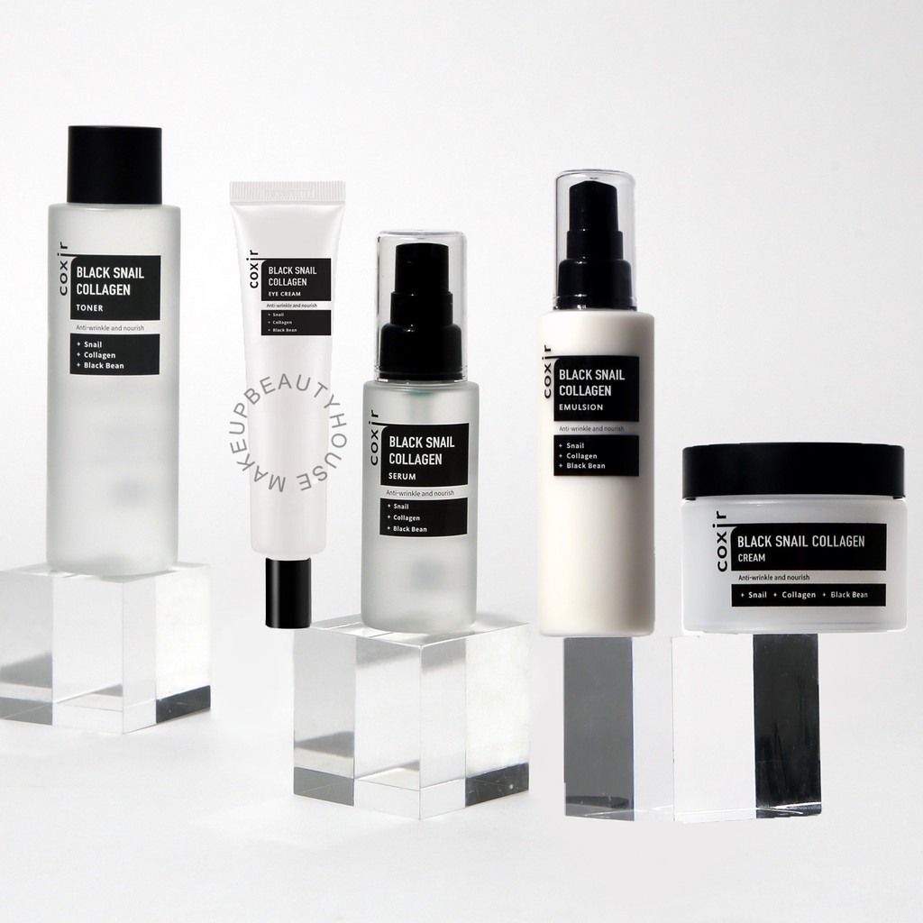 COXIR Black Snail Collagen Series (Toner/Serum/Emulsion/Cream/Eye Cream)