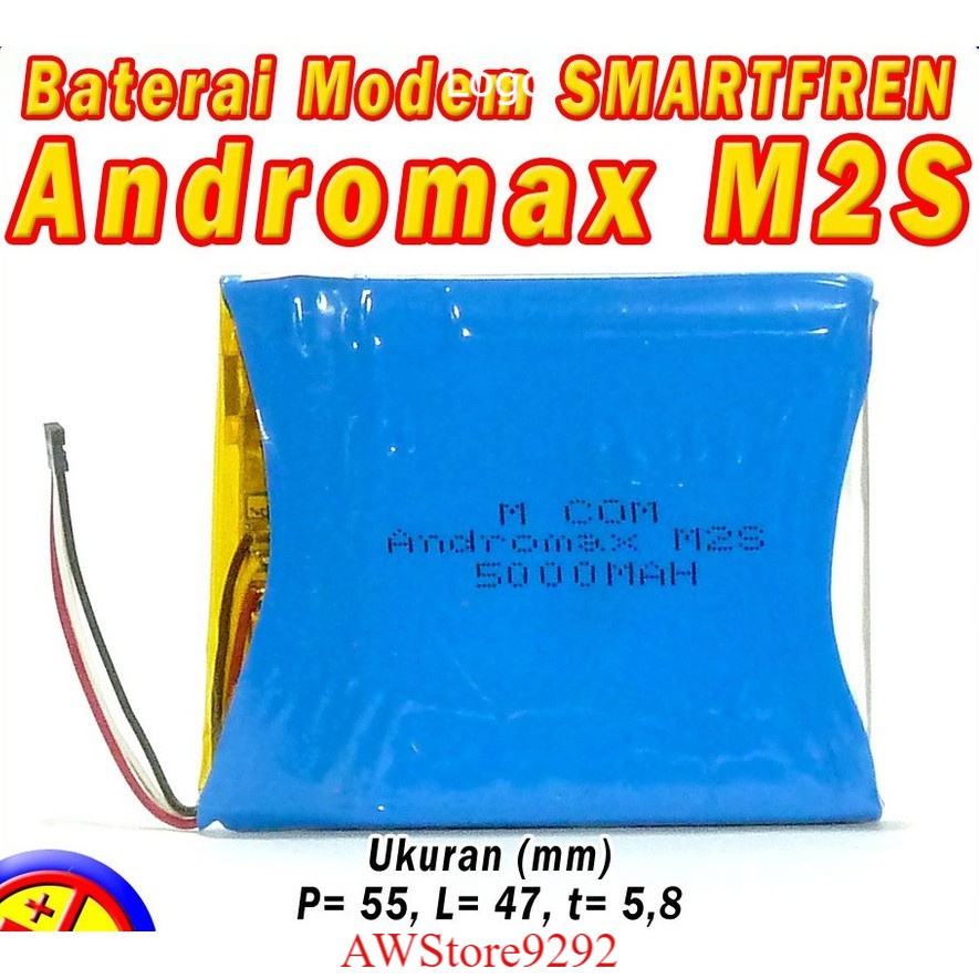 Mcom Battery Batre Baterai Double Power Mcom Smartfren Andromax M2s