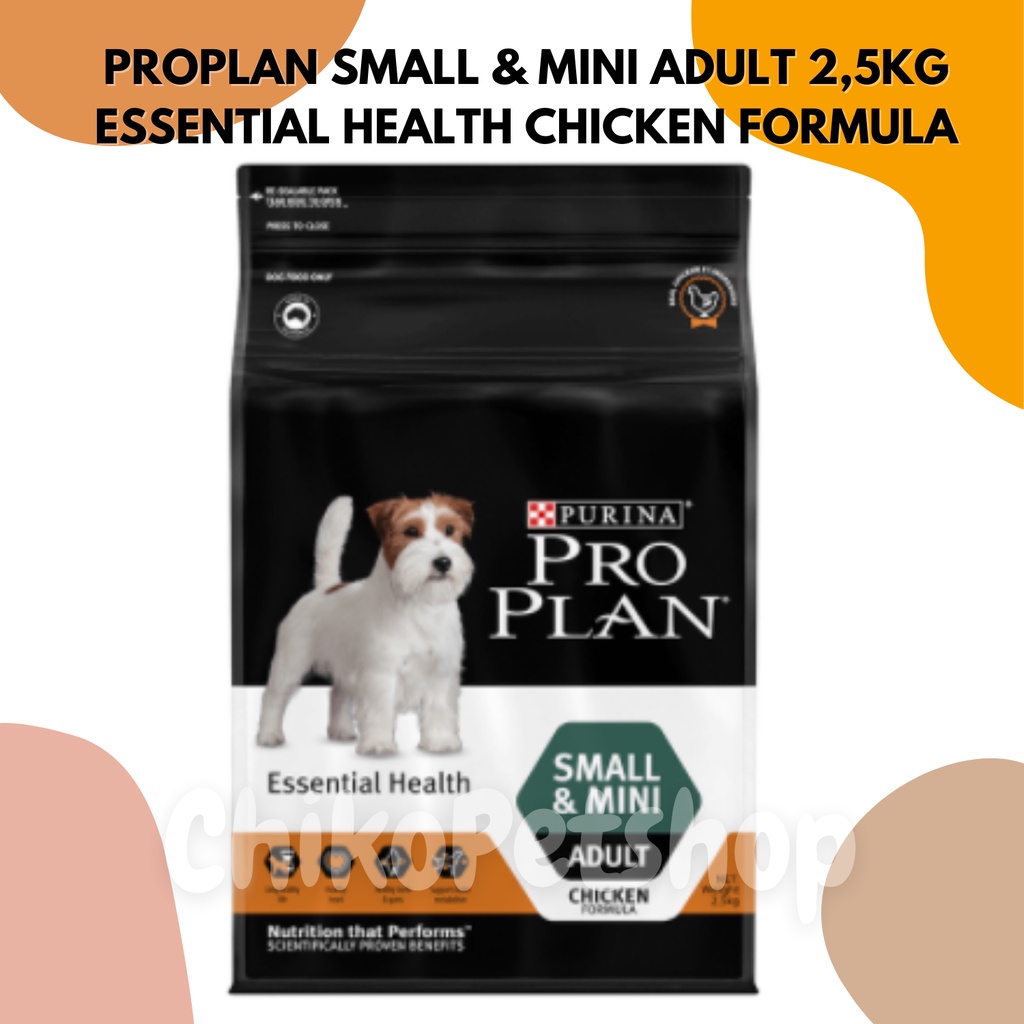 PROPLAN ADULT DOG SMALL &amp; MINI Essential Health CHICKEN FORMULA  Dry Food 2.5Kg