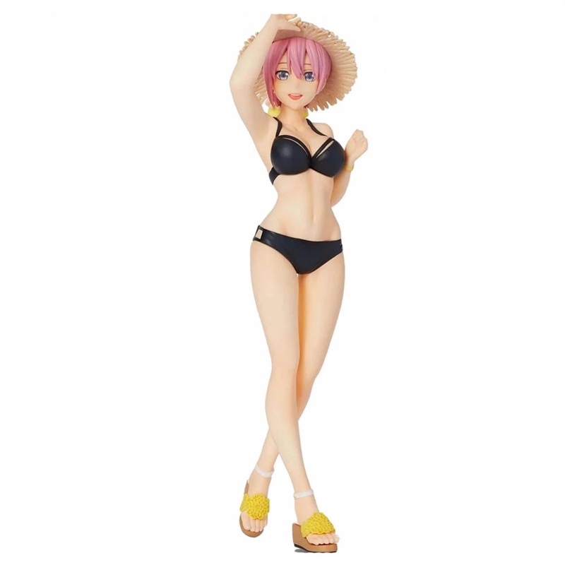 Mainan Action Figure Anime The Quintessential Quintuplets Nakano Miku Bikini Bahan PVC Ukuran 20cm Untuk Koleksi