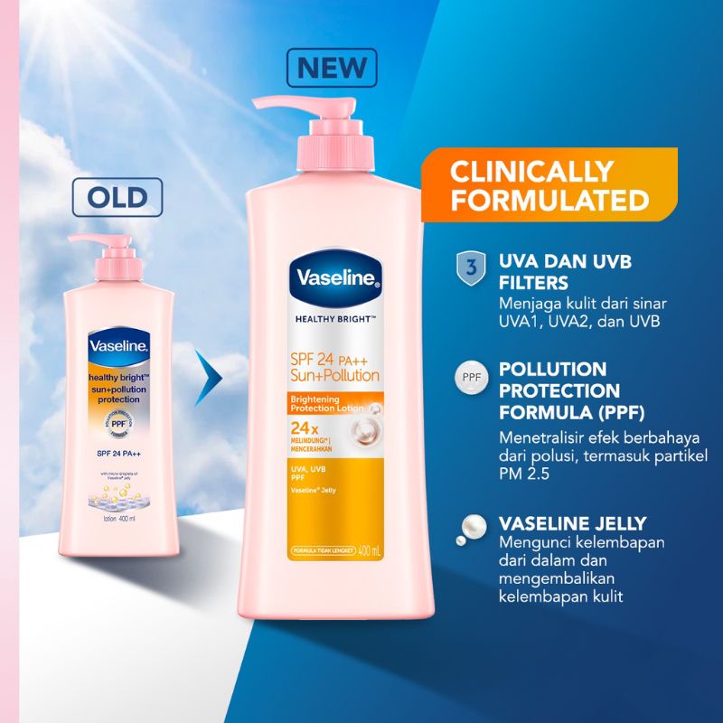 Vaseline Body Lotion Pump 400ml