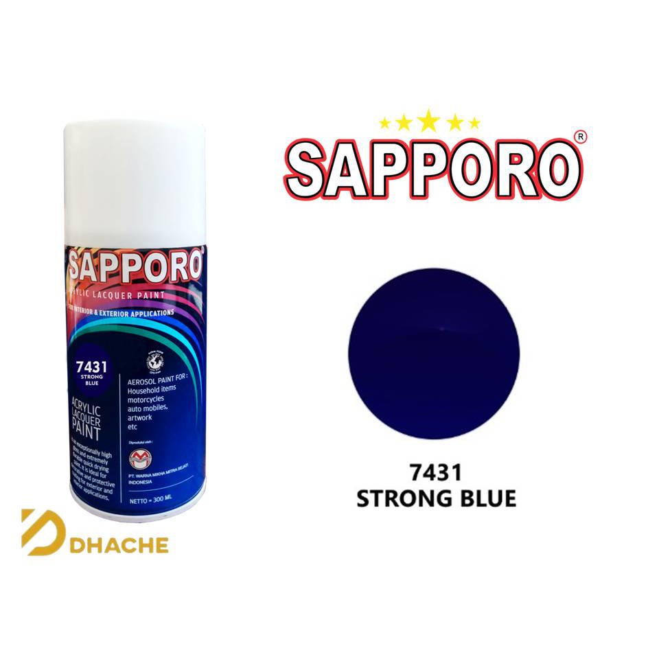 Cat Semprot Sapporo Cat Spray 7431 Strong Blue 300 ml