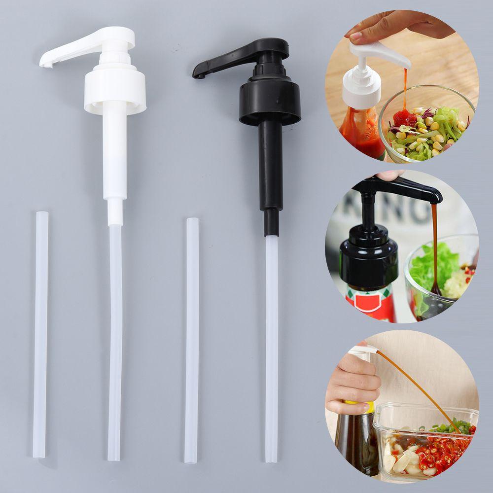 Pompa Botol Sirup TOP Pump Plastik Tipe Dorong Toples Tabung Kepala Botol Cair