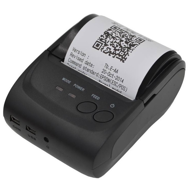 Taffware Zjiang Printer Resep Thermal Bluetooth - ZJ-5802 - Hitam