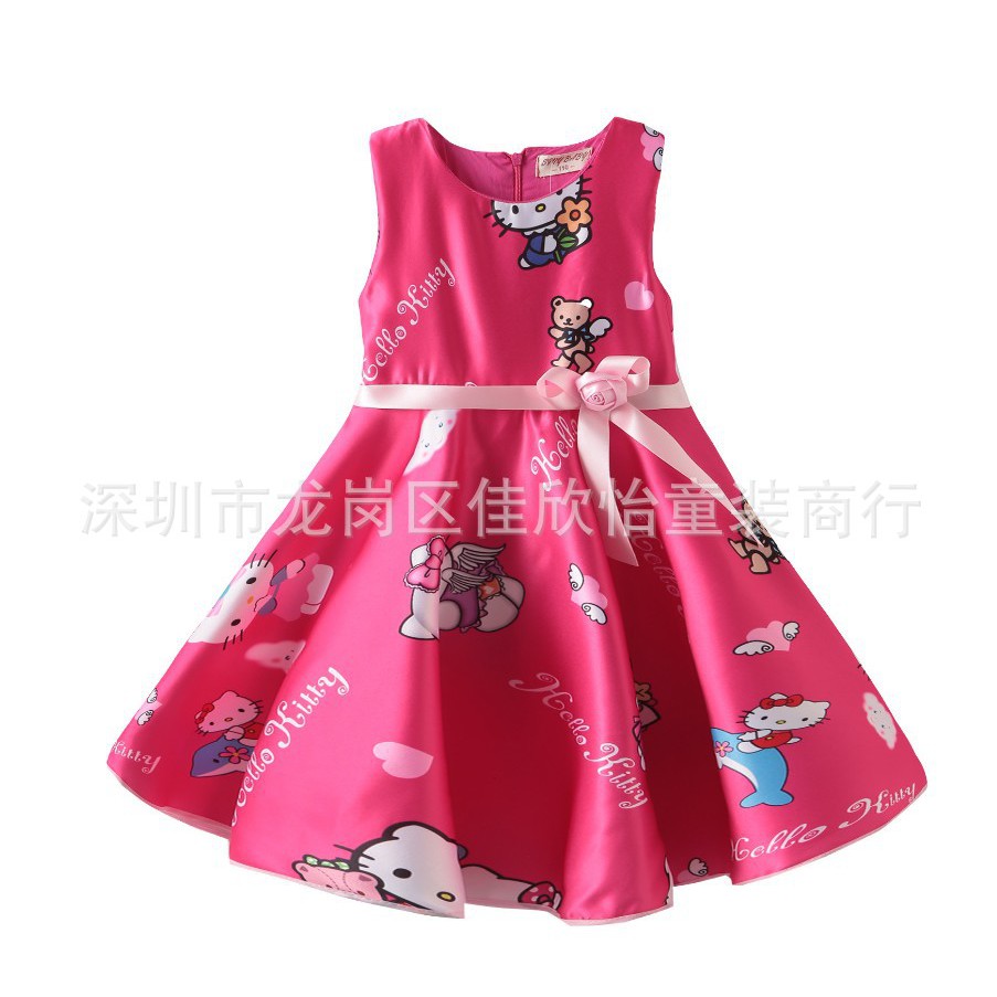  Baju  dress anak  perempuan cewe import  cute HK Hello  Kitty  