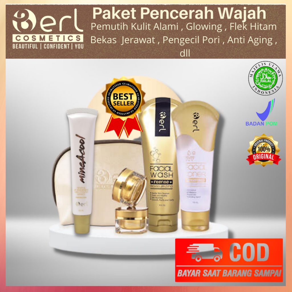 B ERL | PAKET Hemat Whitening | Paket Kecantikan | B erl | Berl Cosmetics