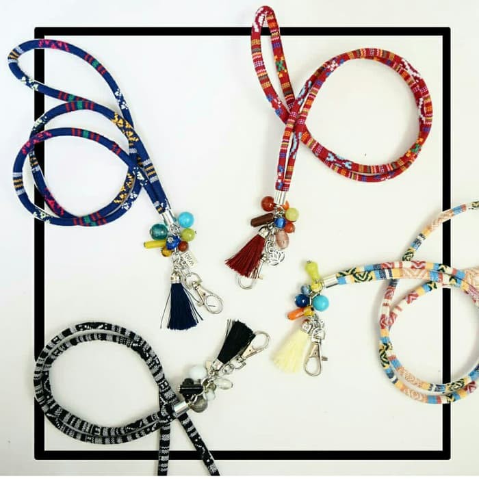 

TERLARIS! Tali ID CARD/Kalung Nametag Etnik (Tanpa tempat kartu)