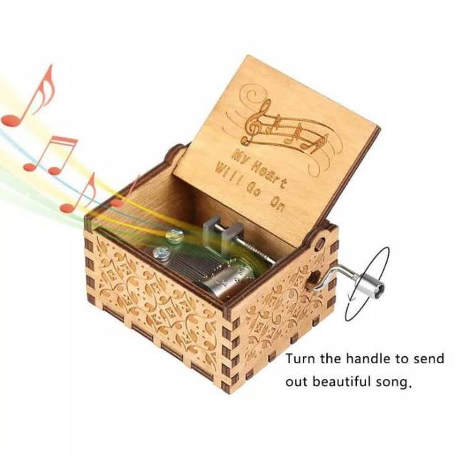 Kotak Musik Kayu My Heart Will Go On Kado Spesial Music Box Ukiran Kayu Sesuai Gambar