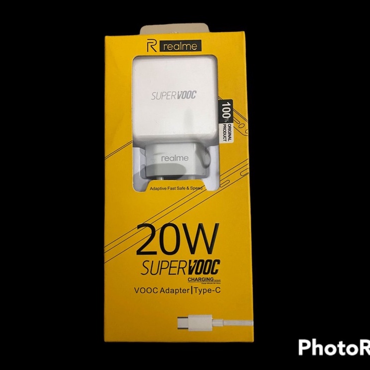 Charger REALME 20 Watt SUPERVOOC USB to Type C / USB to Micro (Hitam /Putih)