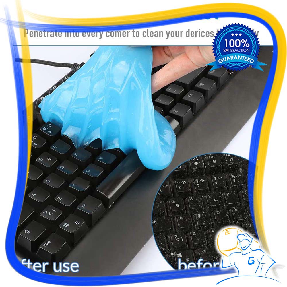 Slime Gel Pembersih Debu Keyboard Super Clean Jelly Dashboard VentMobil Serbaguna Cleaning Slime Gel