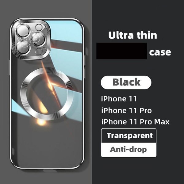 Soft Case Clear Electroplating iPhone X / XS / 11 / 11 Pro Max / 12 Pro Max / 13 Pro Max Ring Hole Logo TPU Protect Cam