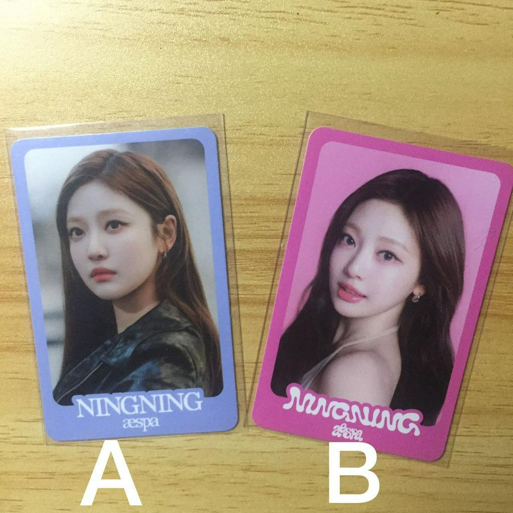 NINGNING TRADING CARD A B VER PHOTOCARD