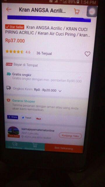 Kran Angsa Acrilic / Kran Cuci Piring Acrilic / Keran Air Cuci Piring / Kran Sink