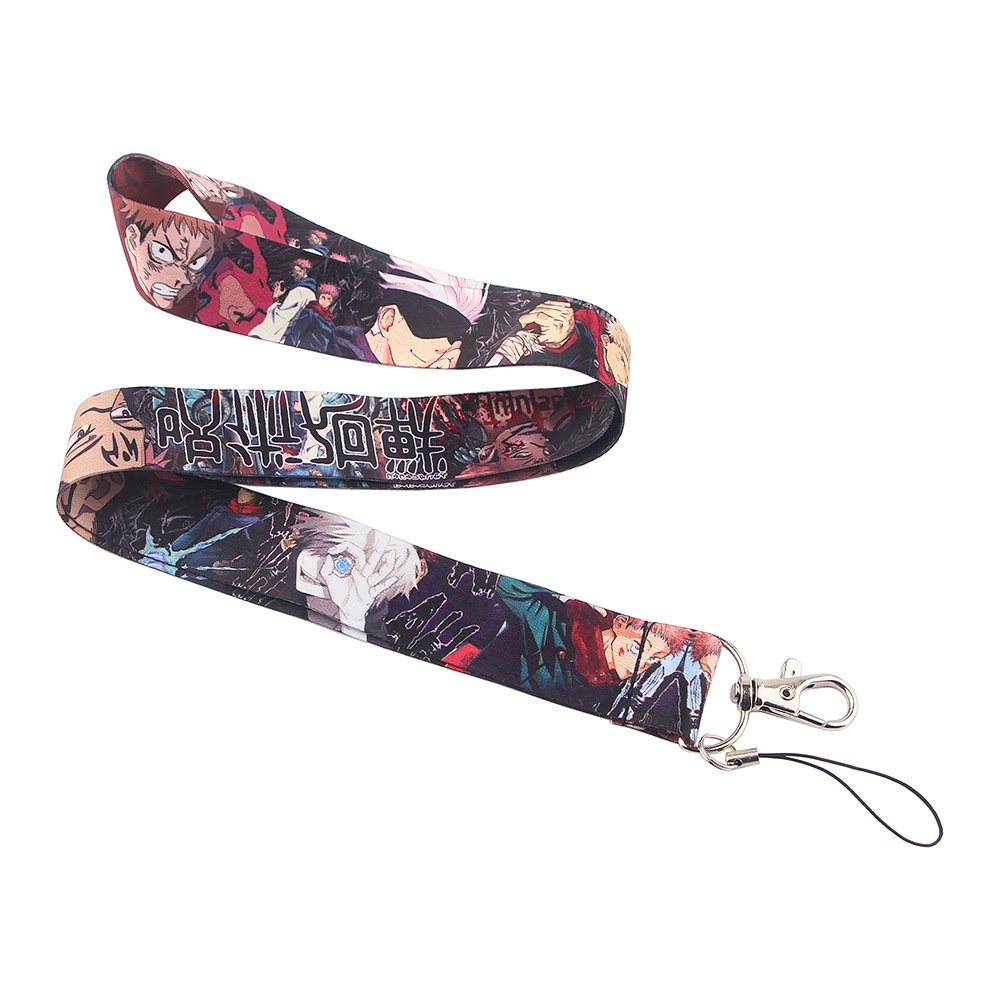 Lanfy Tali Lanyard Motif Anime Jepang Jujutsu Kaisen Untuk Handphone / Kamera