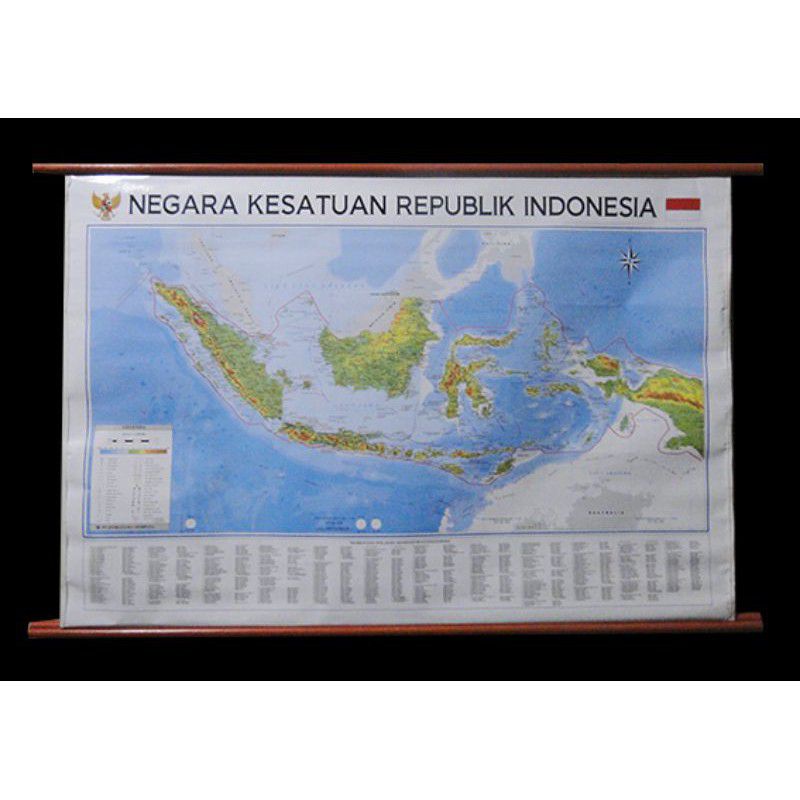 

Peta Indonesia Bingkai Sedang