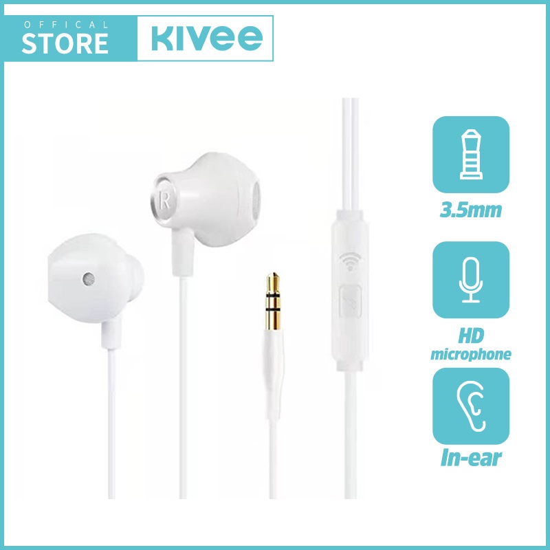 Kivee Earphone Headset gaming In ear 3.5mm Hi-Fi Audio HD samsung Compatible for Android-6