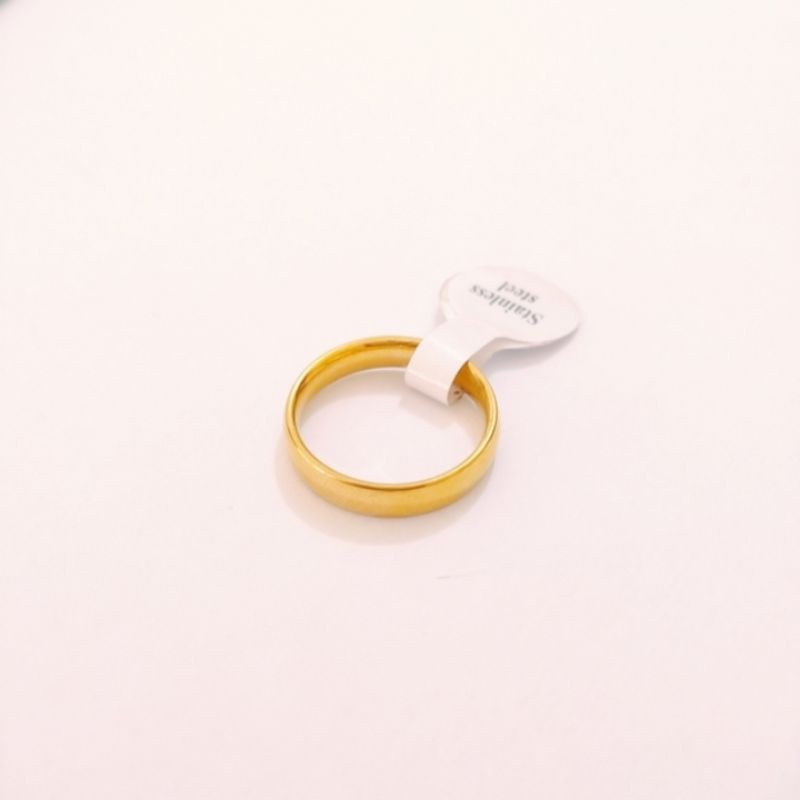 cincin kawin polos titanium