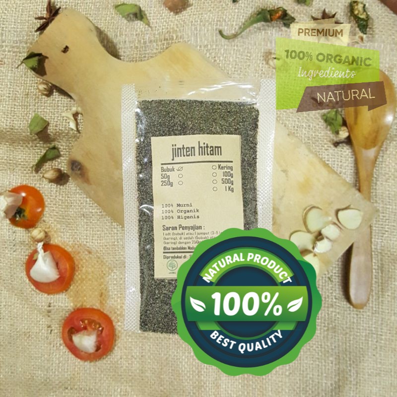 

JINTEN HITAM IMPORT BUBUK 100 GRAM - Nigella Sativa - MURNI - READY STOK - PREMIUM QUALITY