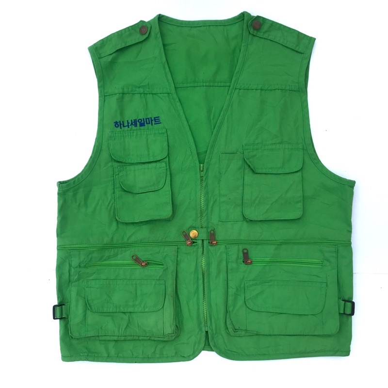 VEST SECOND LELLY GREEN 5 POCKET