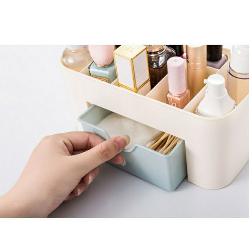 rak kosmetik plastik laci / rak makeup serbaguna