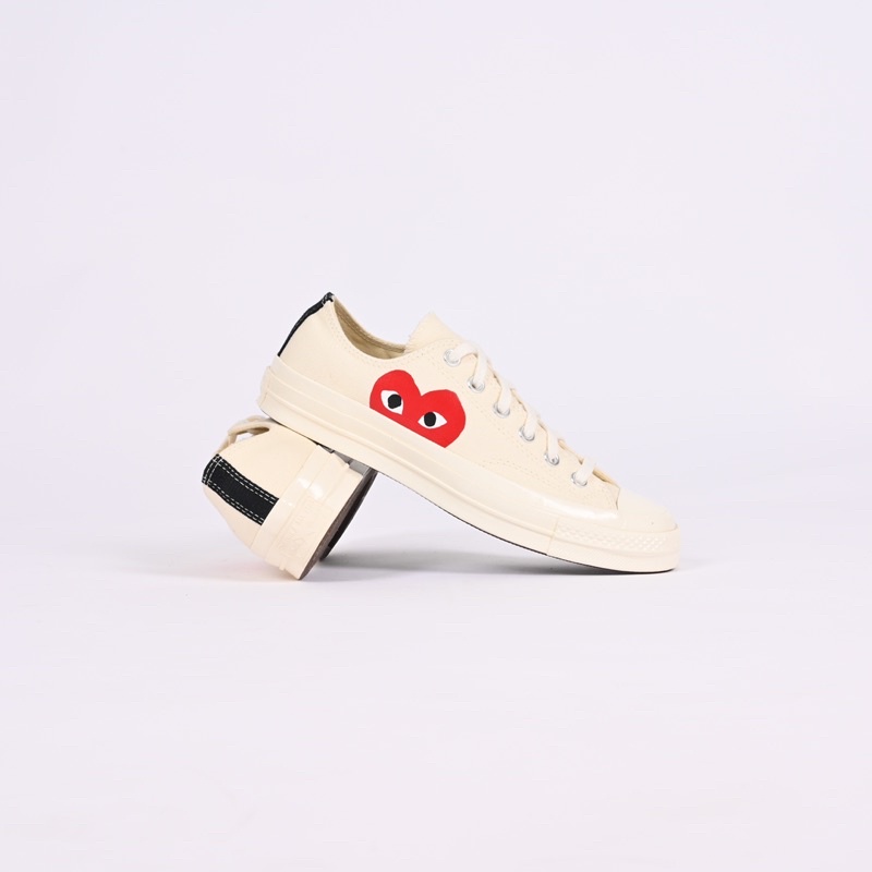 Converse X Cdg One Heart White Low