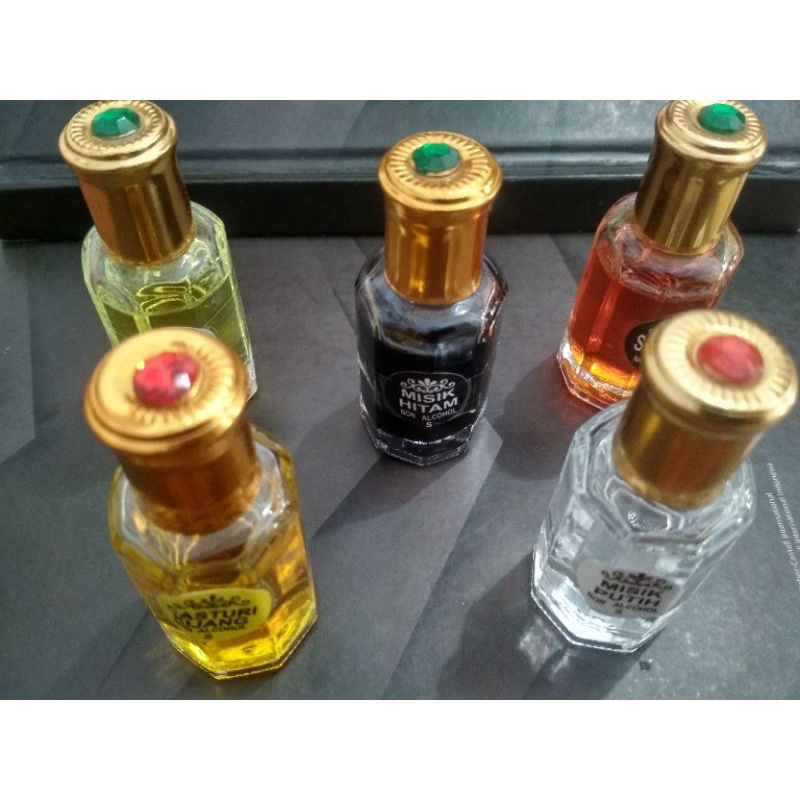Minyak Wangi Misik Hitam, Misik Putih, Cendana, Kasturi Kijang, Stambul