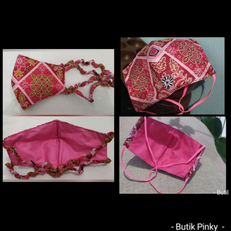 Masker batik bhayangkari 3 ply