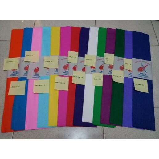 

Order Langsung Kertas Crepe Warna Biola / Kertas Crepe Warna Diskon