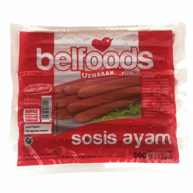 

Belfoods sosis ayam isi 15 pcs