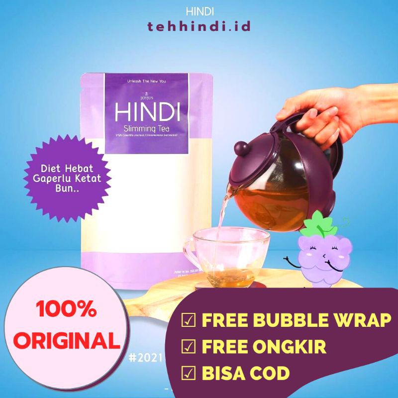 TEH HINDI 1 PACK  / HINDI SLIMMING TEA [PROMO COD] TEHHINDI.ID Teh Diet Pelangsing