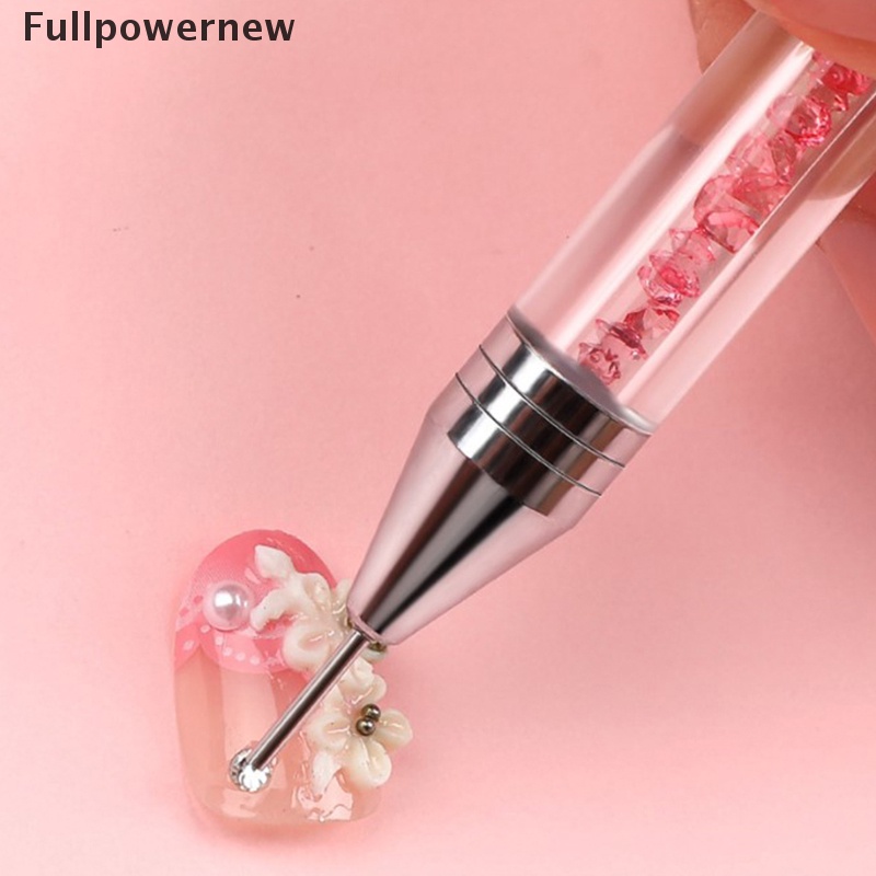 [FULL] Dotting Wax Pen Rhinestones Gem Picker Nail Art Stud Dotter DIY Point Drill Tool