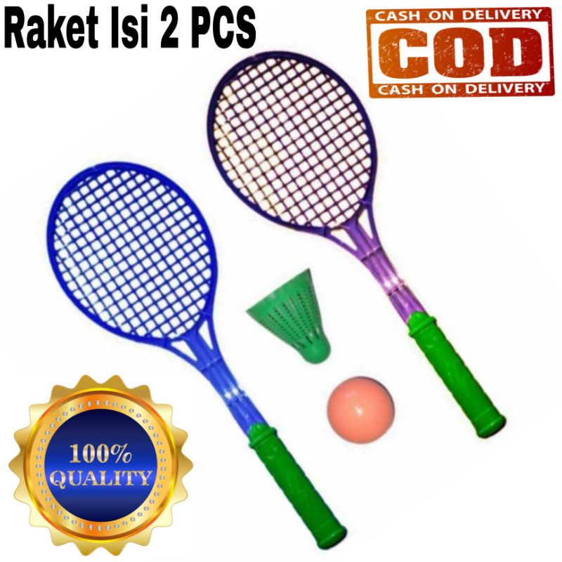 MAINAN ANAK LAKI-LAKI DAN PEREMPUAN RAKET - RAKET BULU TANGKIS BADMINTON MAINAN RAKET PLASTIK MURAH/