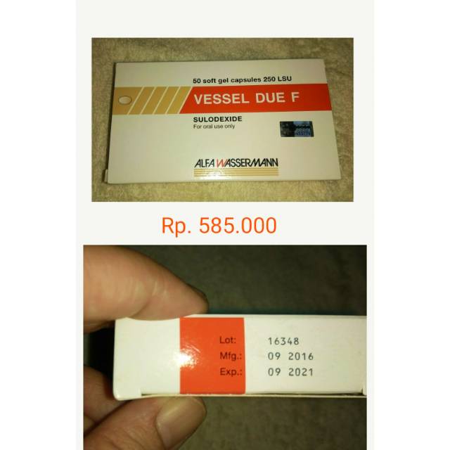 Vessel due f Sulodexide obat jatung produk malaysia ORIGINAL