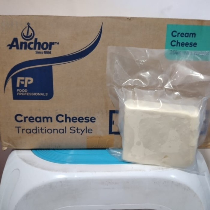 

Krim- Cream Cheese Anchor Repack +/- 350Gr By Gojek/Grab -Krim.