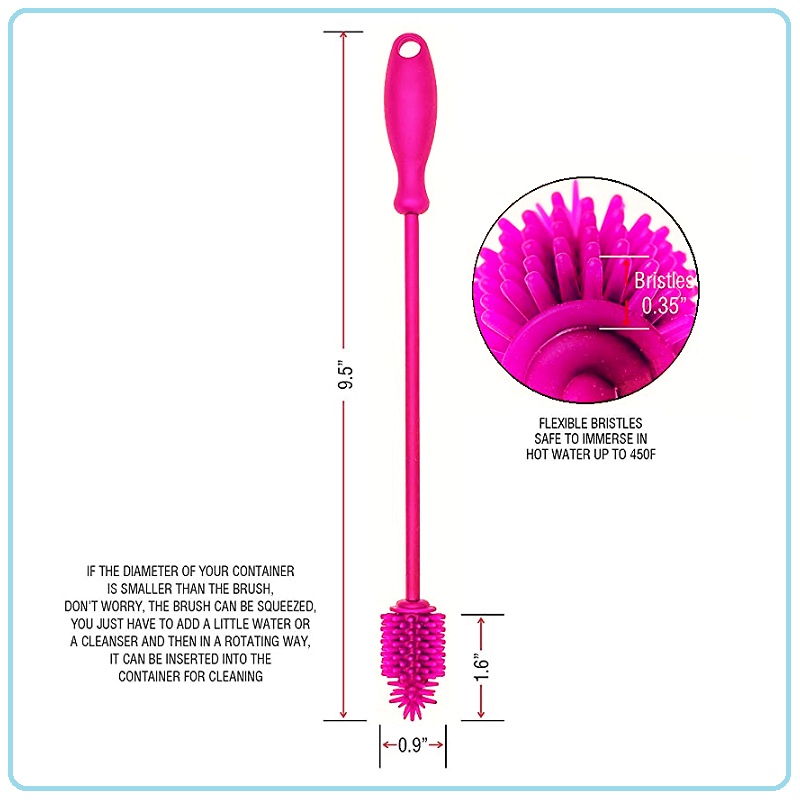 Kinmade Silicone Long Brush | Sikat Botol