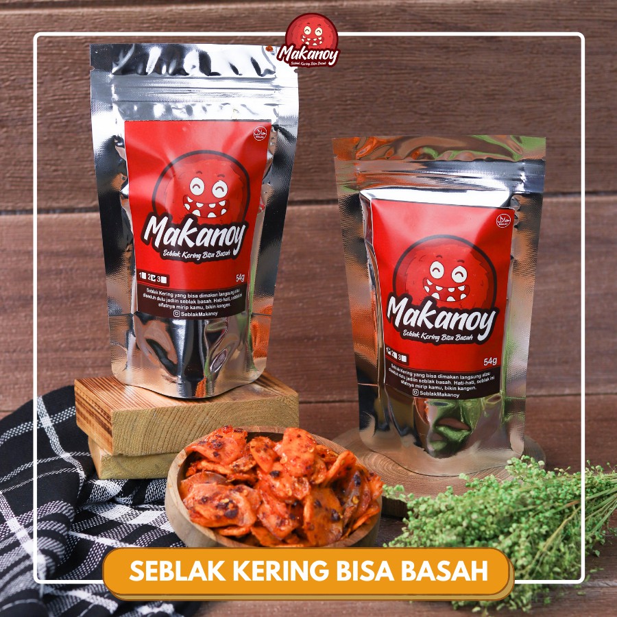 

Camilan Pedas Seblak Makanoy Kering Bisa Basah