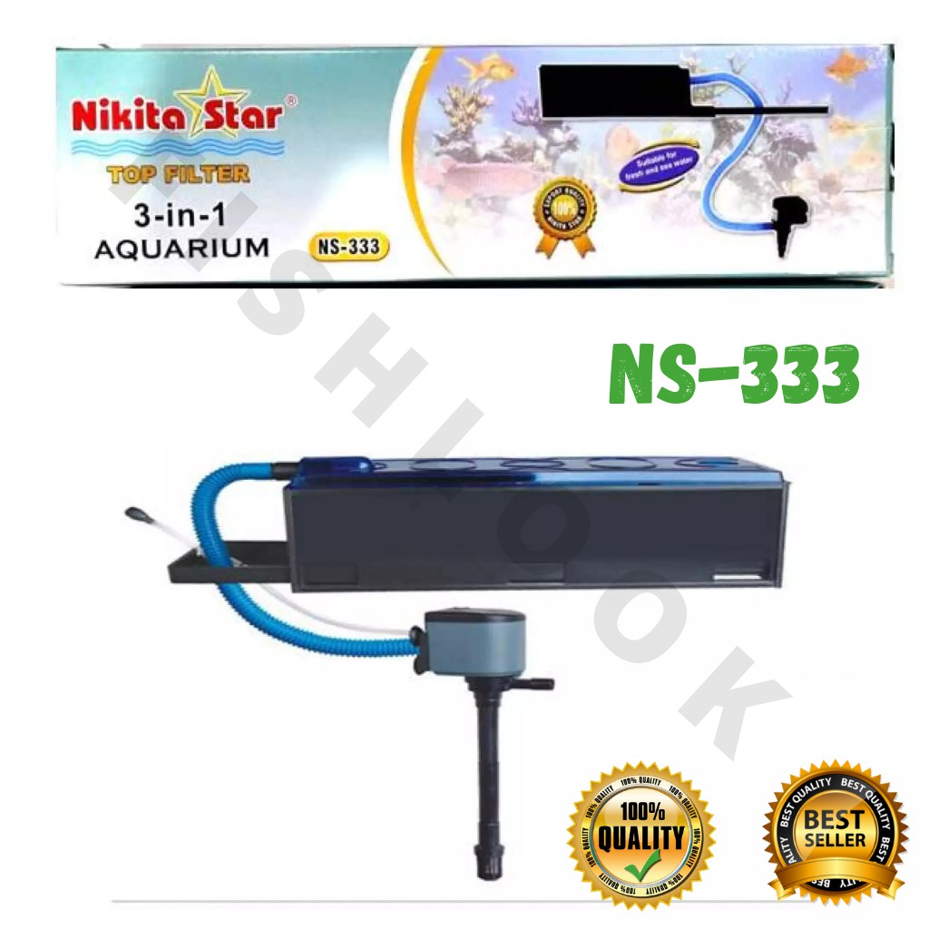Nikita Star NS 333 Top Filter Aquarium 3 in 1 NS333 terlaris