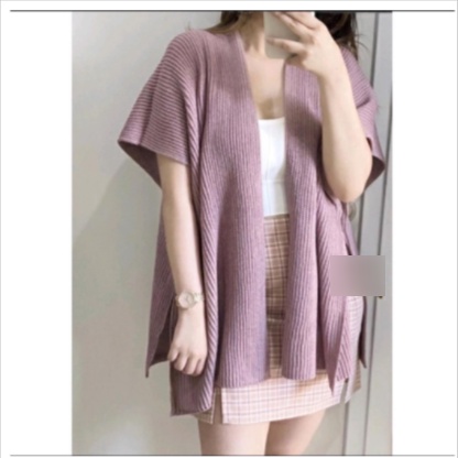 ms COD CAMILLA BATWING OUTER/ OUTER RIB RAJUT TEBAL/CARDIGAN RIB RAJUT TEBAL