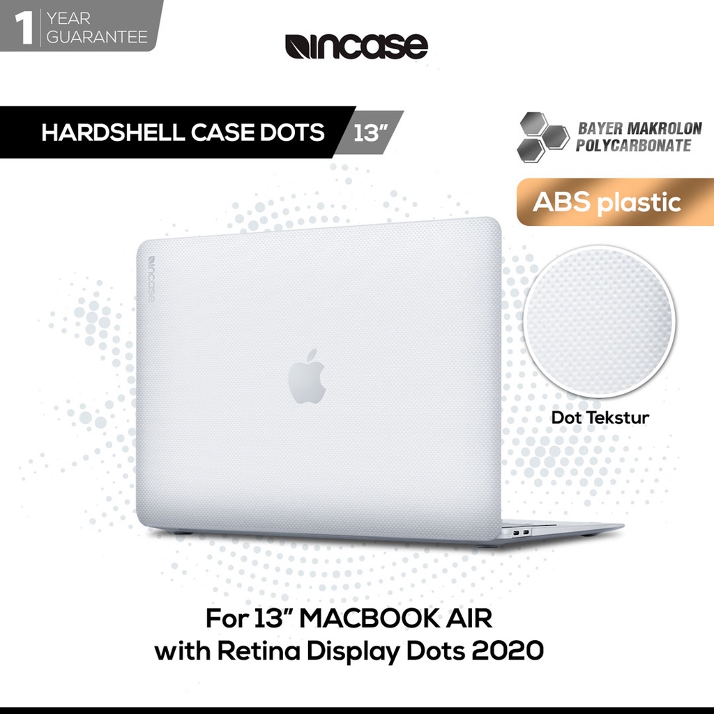 Incase Hardshell Case MacBook Pro M2 2022/M1/Air 13-inch 2020 (INMB200615-CLR) | Case Macbook Air / 