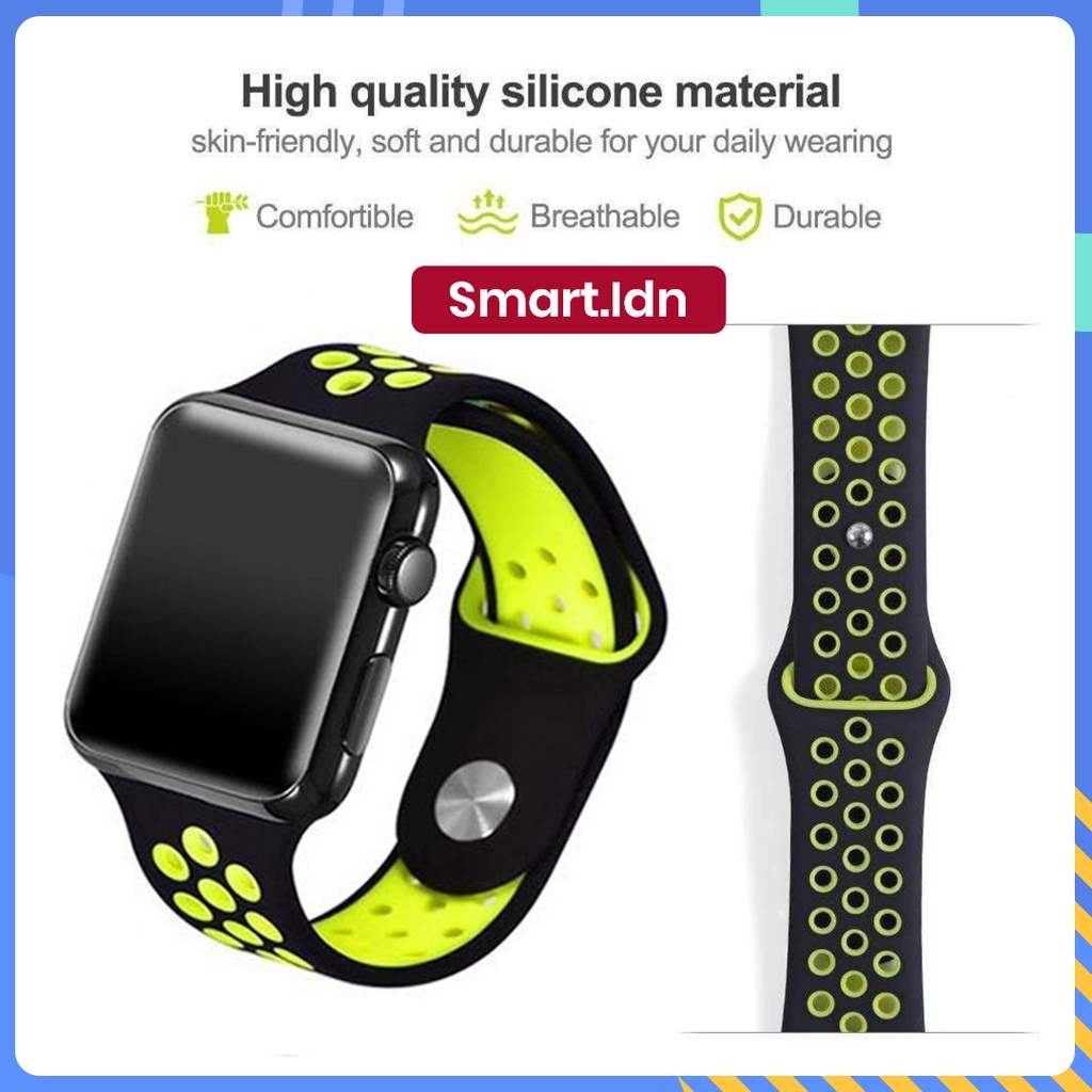 Silicone Sports Strap For Apple Watch Series 9 8 Ultra 7 6 SE 5 4 iWatch 49mm 41mm 45mm 38mm 40mm 42mm 44mm