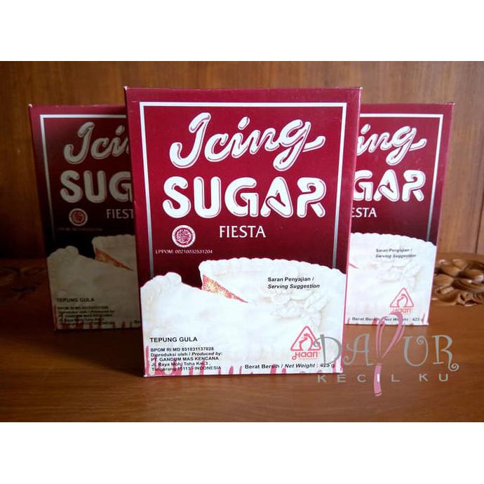 

Toko-Bahan-Kue- Icing Sugar Fiesta / Haan / Gula Tepung 425 Gr -Terlengkap-Termurah-Dijamin.