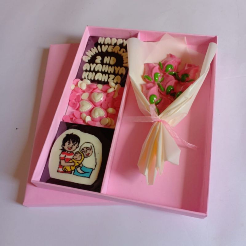

kado anniversarry gift romantis bunga mawar