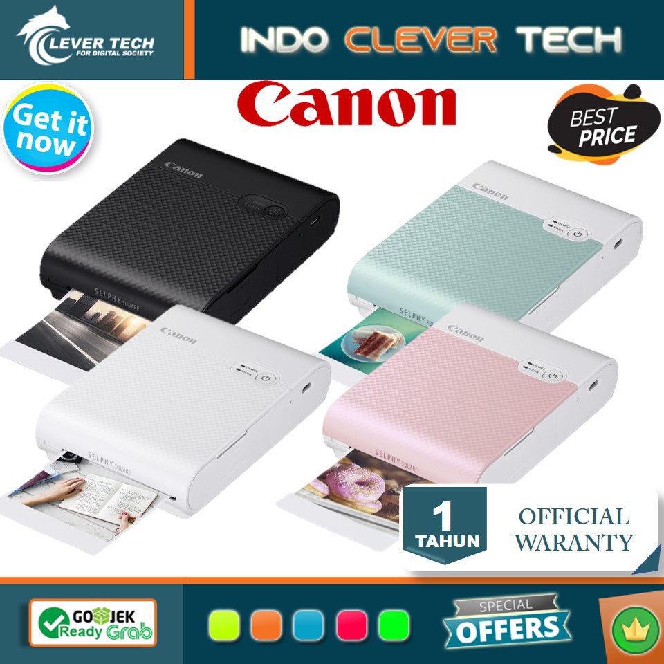 Canon Selphy Square QX10 Compact Photo Printer - Garansi Resmi