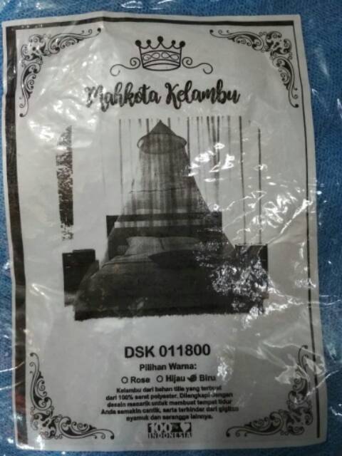 Kelambu gantung single mahkota