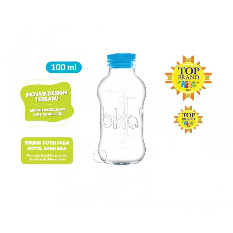 Botol Kaca Asi BKA 100ml Kemasan isi 16pcs - BKA Botol Asi - Botol Asi Baru - Botol Vial