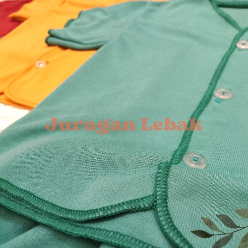 6 pcs SNI, setelan Baju bayi baru lahir lengan Pendek dan celana Pendek seri merah maroon, kuning busuk dan hijau tosca - Juragan Lebak