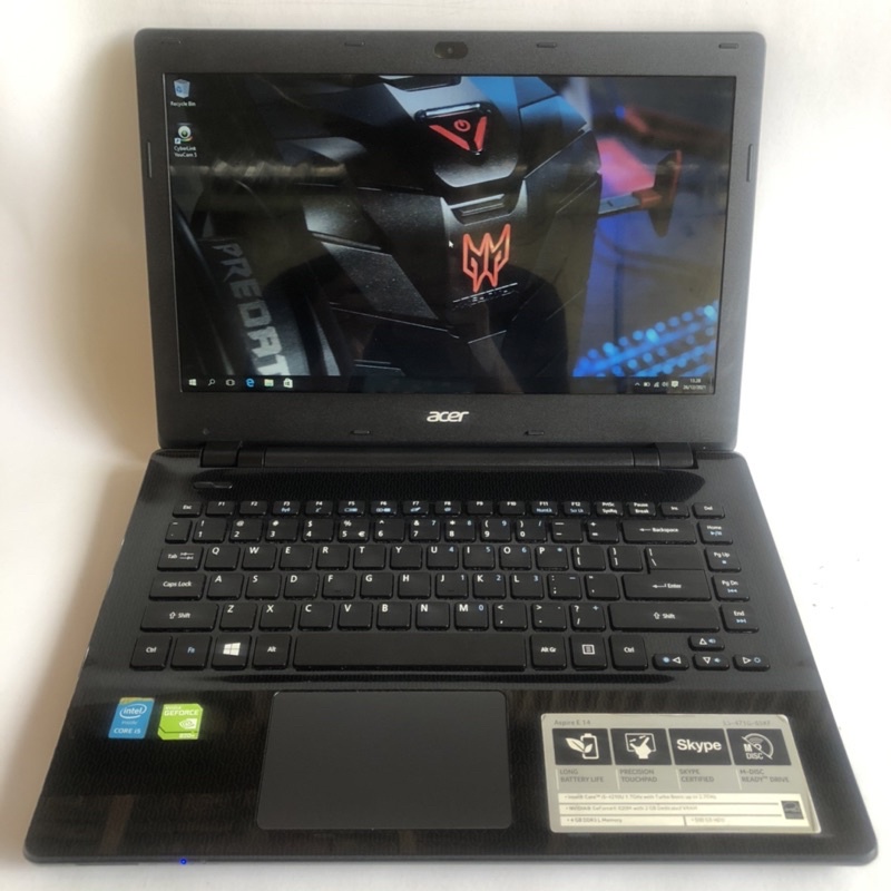 Laptop Gaming Editing Render - Acer Aspire E5-471G - Dual Vga - Ram 8GB