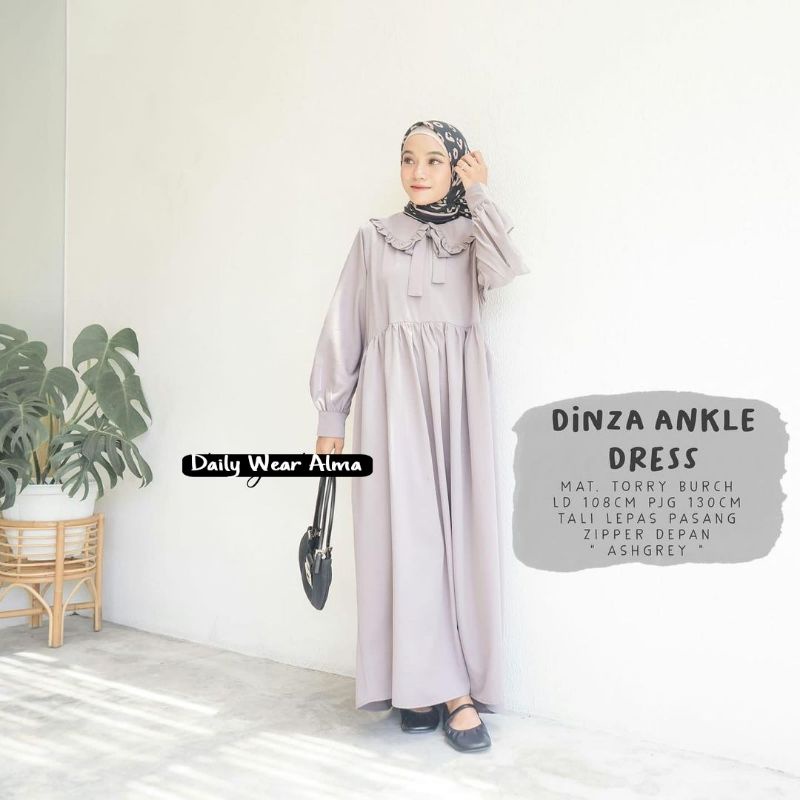 READY DRESS DINZA ANKLE ELSIRE ZIPPER DEPAN