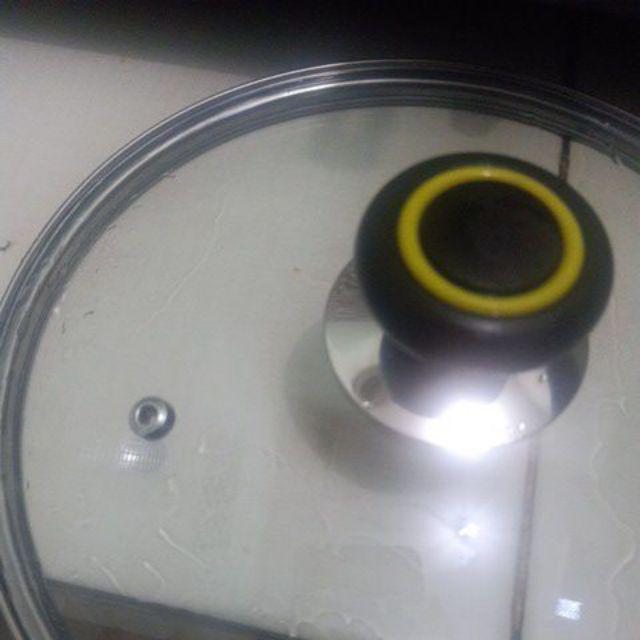 Tutup Panci Kaca Dengan Kaki Diameter Kaki +/- 21.8 Cm (uk. 22 Cm) & Knop Kecil Variasi